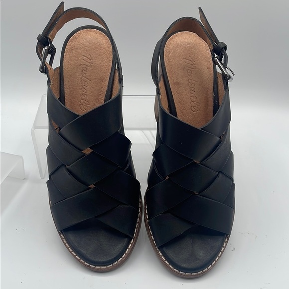 Madewell Women's Black Cindy Sandals, size 5.5 - Picture 3 of 7